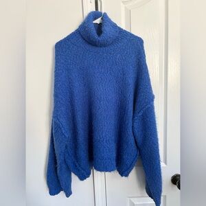 TopShop High Neck Blue Sweater